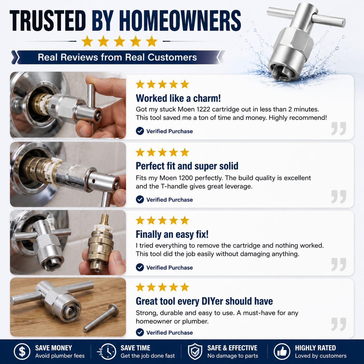 š§ Faucet Cartridge Puller Tool | šæ Remove Stuck 1200 / 1222 / 1225 Cartridges Fast