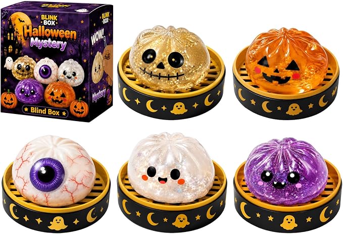 π₯ 55% OFF TODAY π Halloween Steamed Bun Squishy Mystery Box Toy