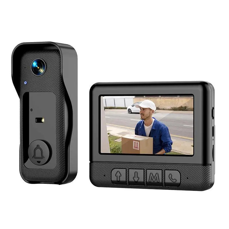 🚪 Wireless Video Doorbell Camera With Indoor Screen – See Who’s At Your Door Before Opening It
