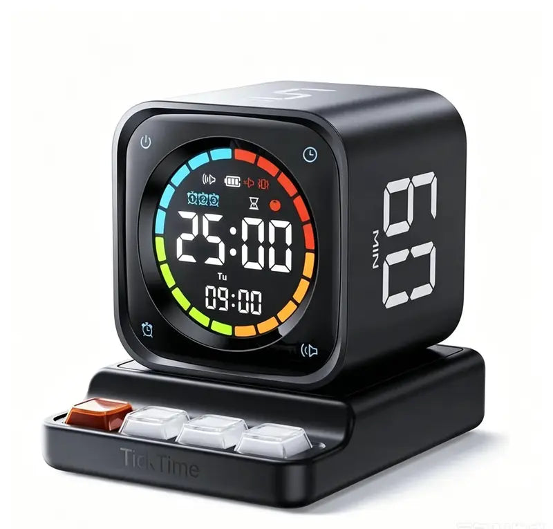 ⏳ Flip Pomodoro Timer Cube – Quick-Set Focus & Productivity Timer