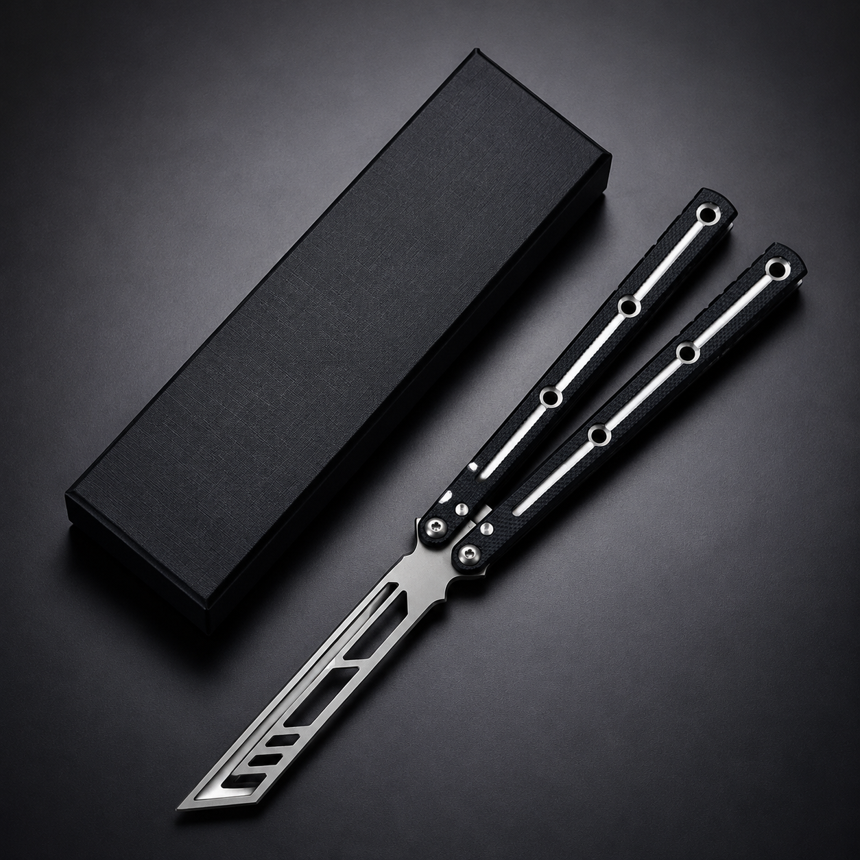 SEA MONSTER CLONE Balisong, Foldable Lightweight Aluminum Alloy Handle