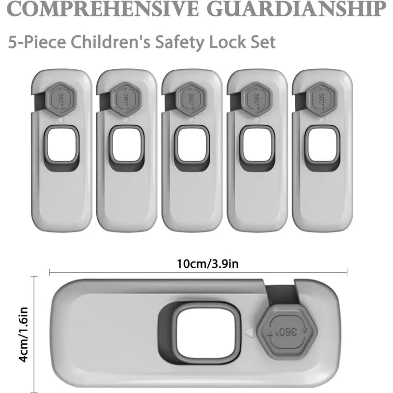 π 5-Pack Child Safety Locks β No Drill, Easy Install