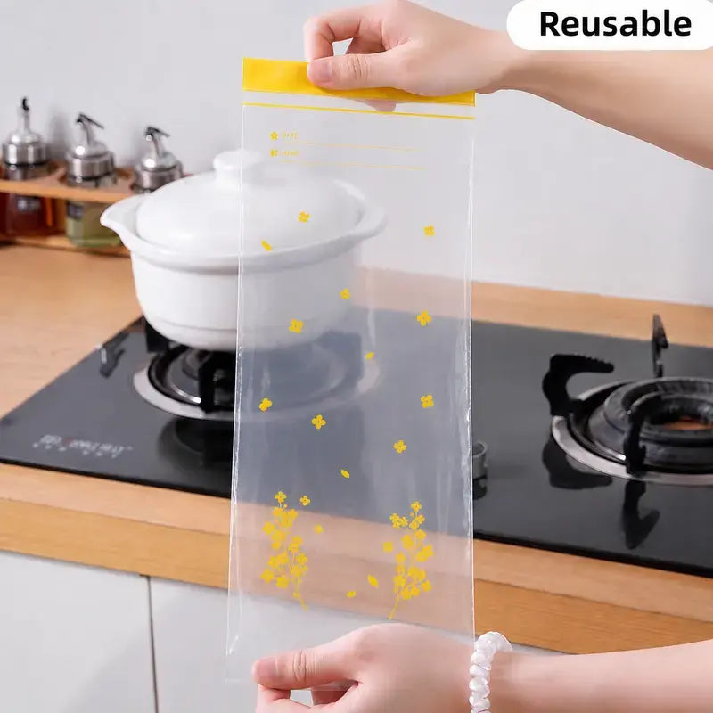 🥕 FreshLocK Reusable Food Storage Bags – Keep Fruits & Vegetables Fresh Longer