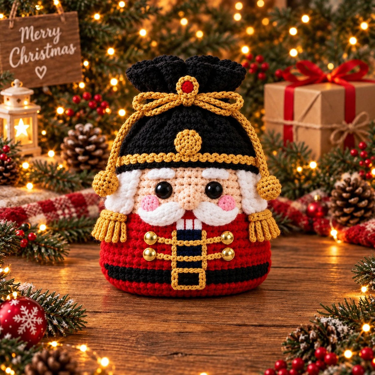 π Christmas Crochet Character Gift Pouch | Reusable Drawstring Gift Bag β 12 Festive Designs