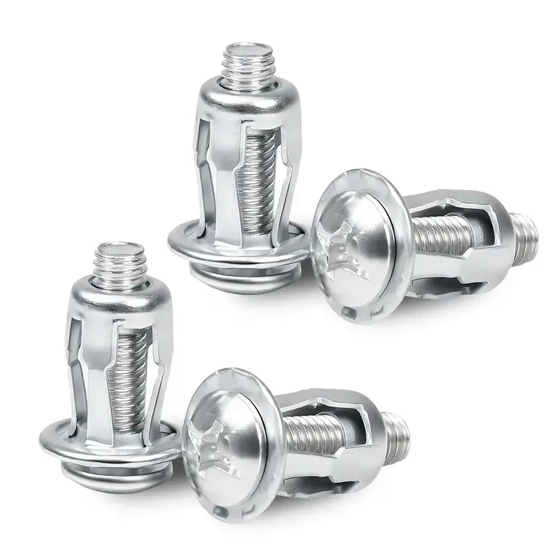 Heavy-Duty Rivet Nut Set (30/48/90PCS) - Carbon Steel Threaded Inserts with Rust-Resistant Zinc Coating, M4 M5 M6 Fasteners for Automotive, Furniture & DIY Repairs