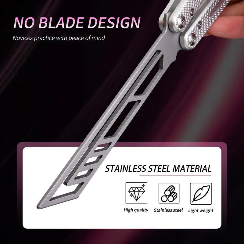 SEA MONSTER CLONE Balisong, Foldable Lightweight Aluminum Alloy Handle