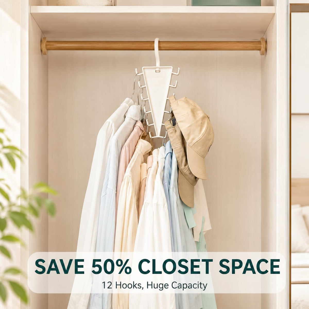 ๐ฅ12 Hooks Space Saving Closet Hanger Organizer