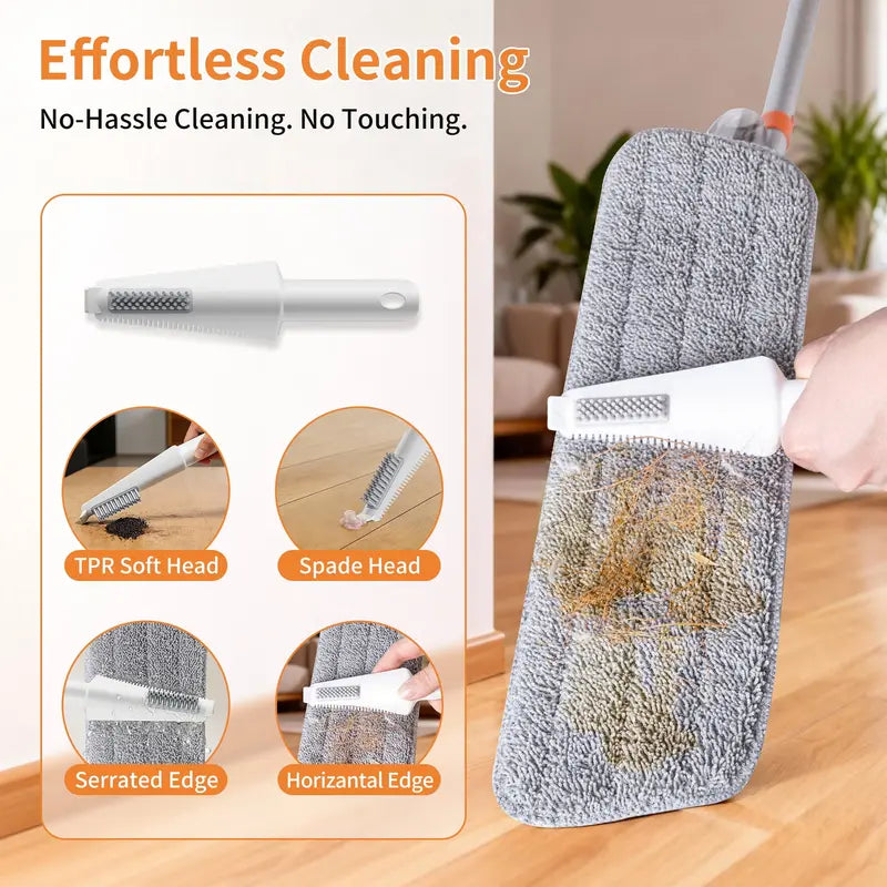 2-in-1 Microfiber Spray Mop with 420ml Refillable Bottle & 4 Washable Pads