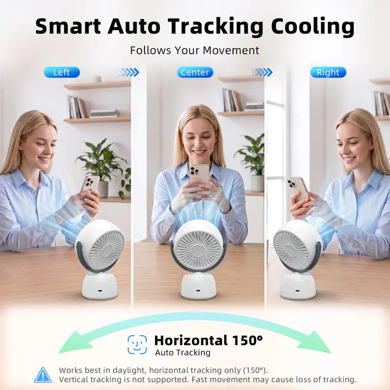 π₯ 50% OFF Today | AI Auto-Tracking Desk Fan β Follows You, Not Just the Air