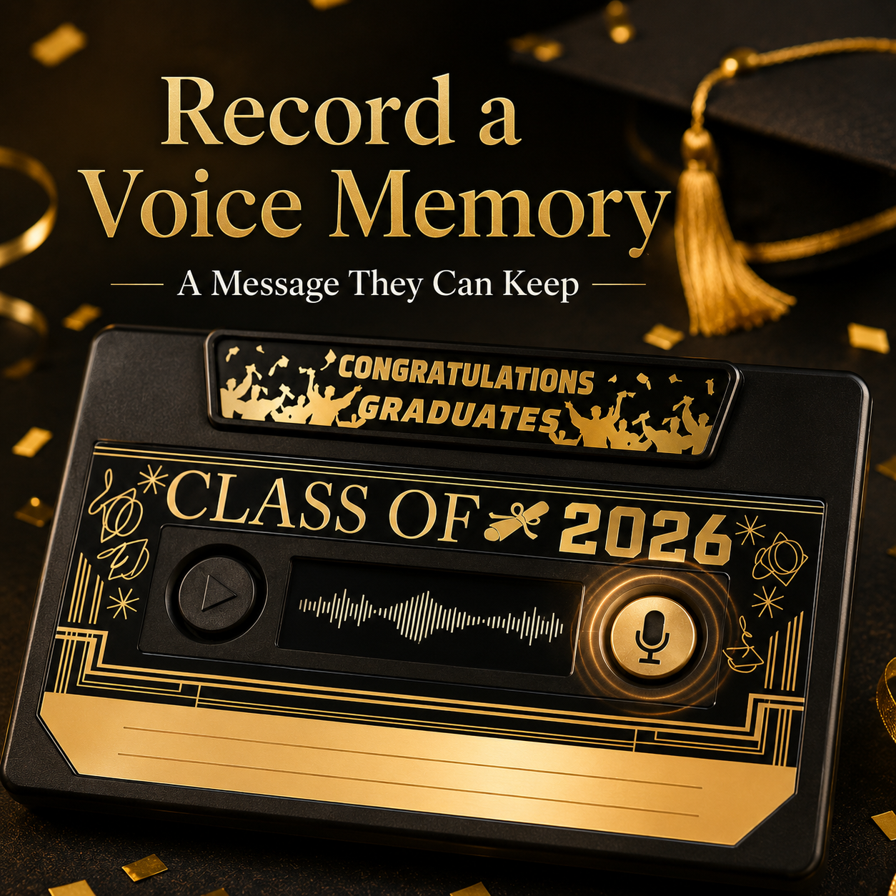 Recordable Graduation Keepsake Gift for Class of 2026