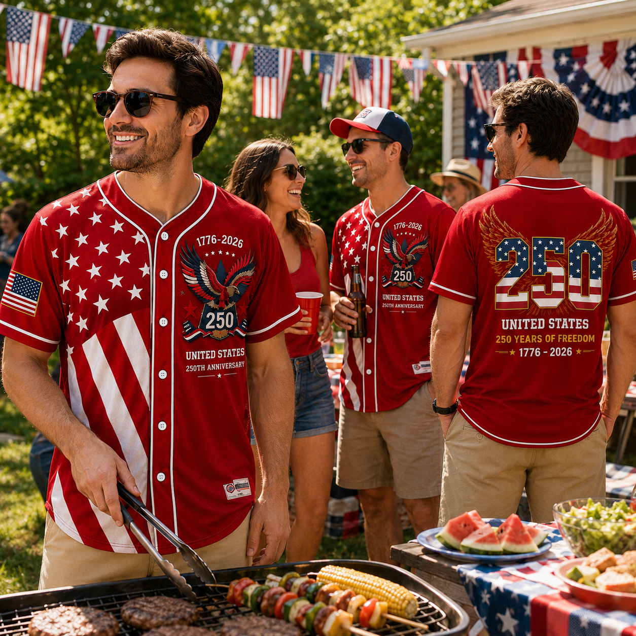 πΊπΈ 250th Anniversary Freedom Baseball Jersey β 1776β2026 Limited Edition