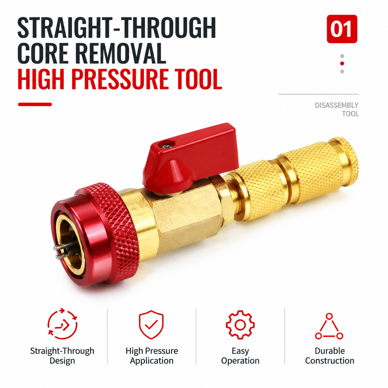 π AC Valve Core Removal Tool β Universal Automotive AC Service Under Pressure Kit