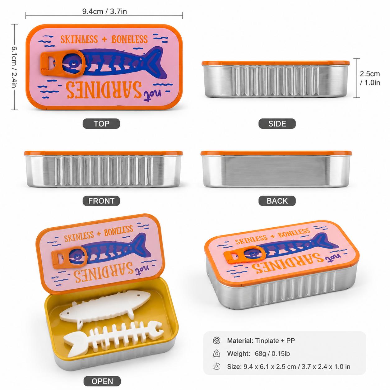π Vintage Sardine Tin Jewelry Box β Cute Mini Travel Jewelry Organizer