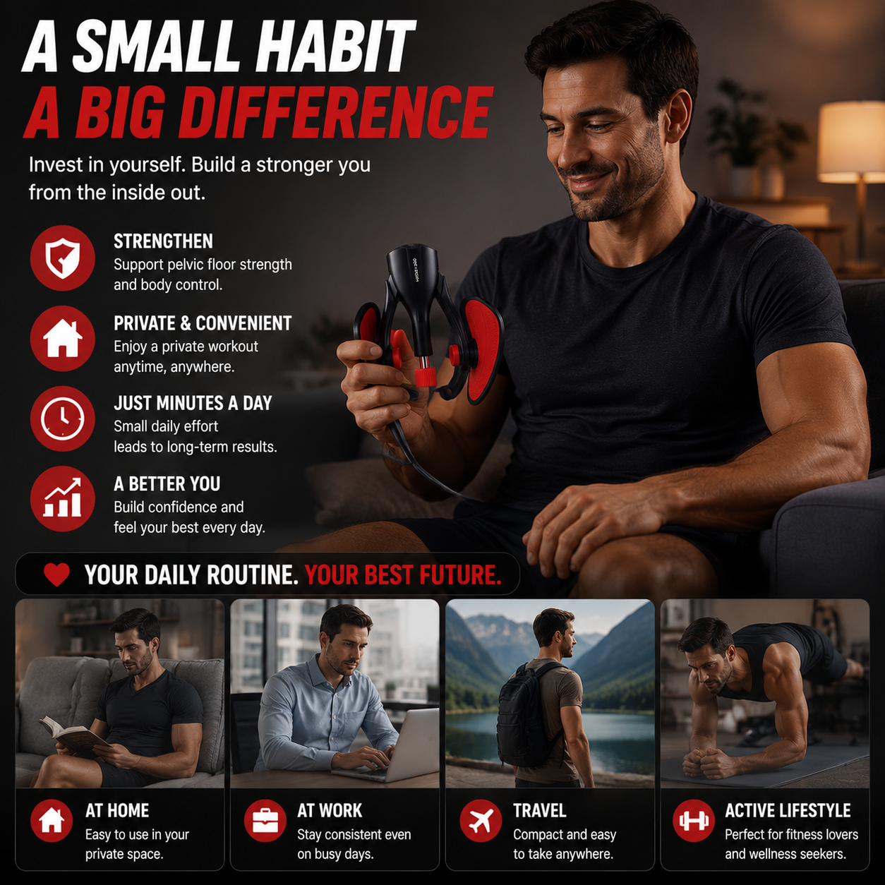 šŖ Pelvic Floor Exercise Trainer ā Build Strength With A Simple Daily Workout
