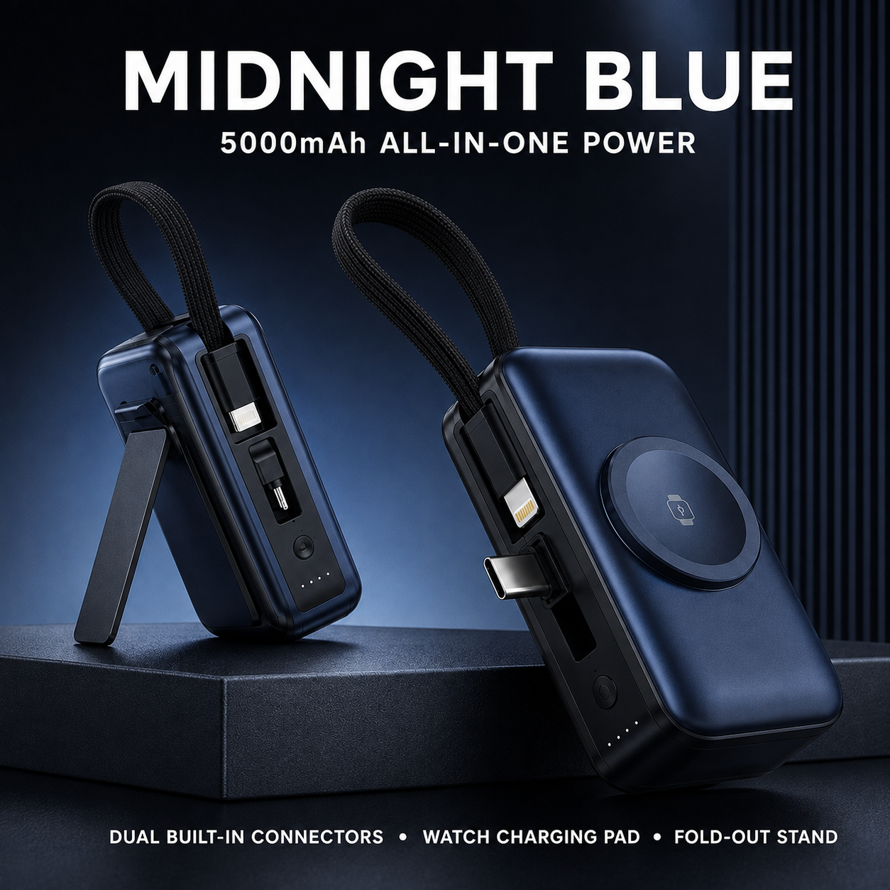 ๐ 3-in-1 Mini Power Bank โ One Compact Charger For All Your Devices