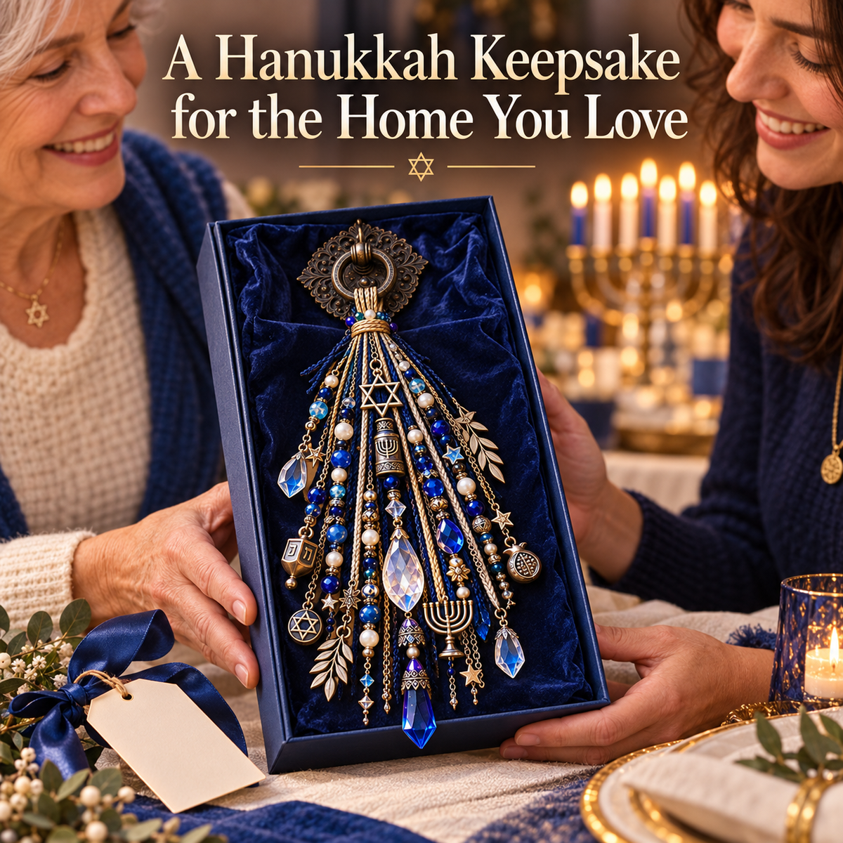 π Festival of Lights Door Blessing β Hanukkah Keepsake for Home & Family