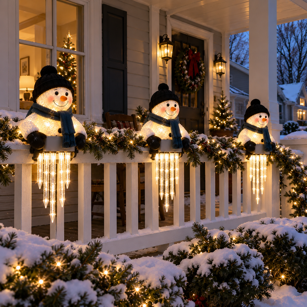 π₯ Today 49% OFF - WinterGlow Snowman Icicle Light Decor