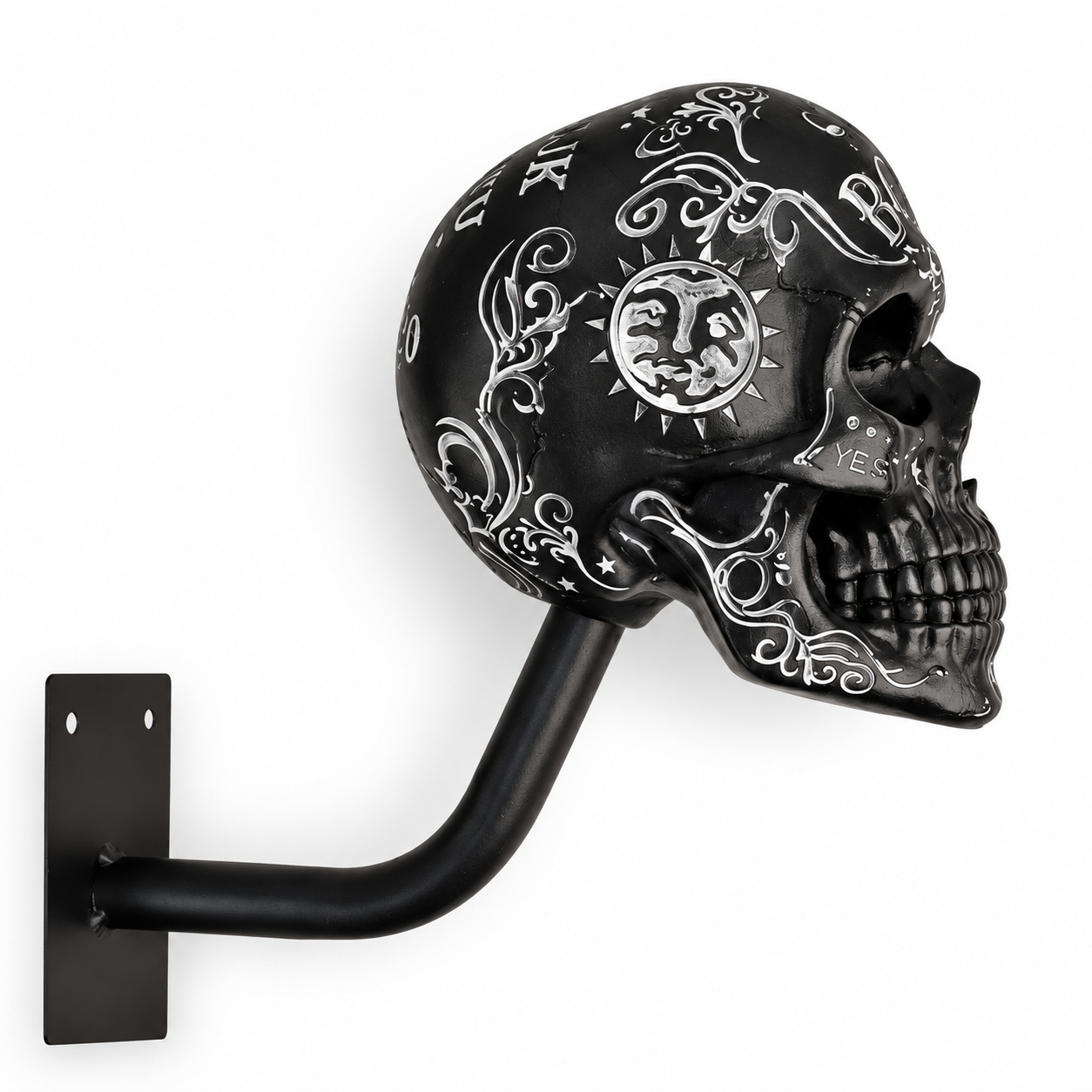 💀 Motorcycle Skull Helmet Holder – Heavy-Duty Wall Mount for Garage, Man Cave & Gear Display 🏍️