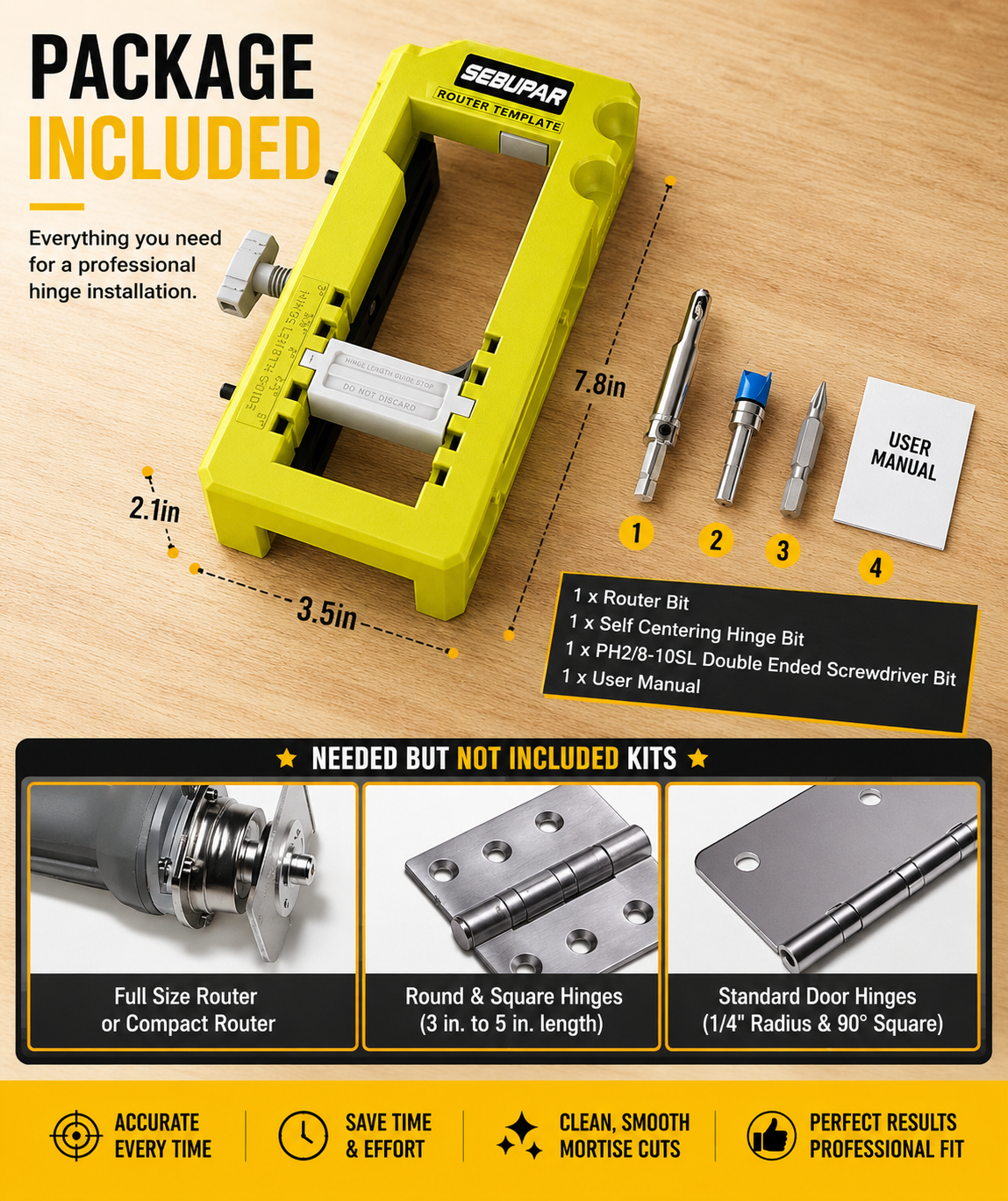 Install Door Hinges Like a Pro β Accurate Door Hinge Mortise Jig