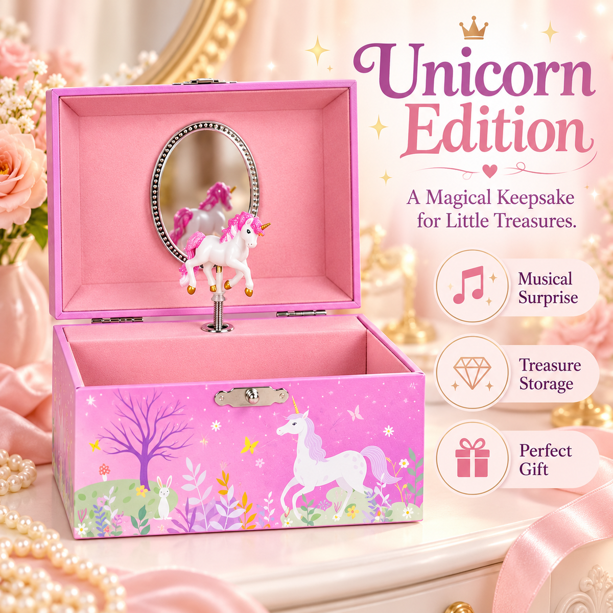 🩰 Magical Ballerina Jewelry Music Box for Little Princesses