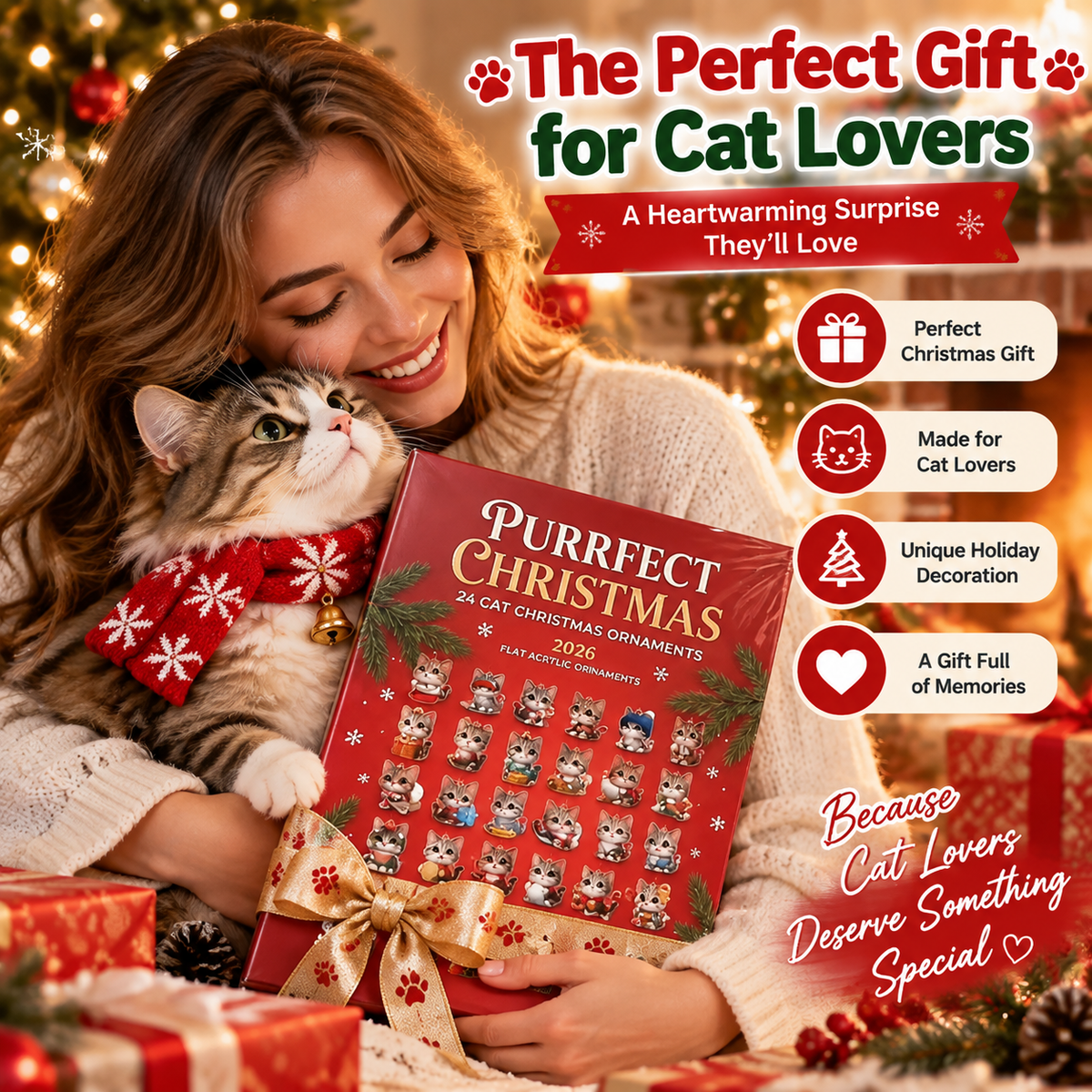 π± 24-Day Christmas Cat Ornament Advent Calendar β A Daily Surprise For Cat Lovers