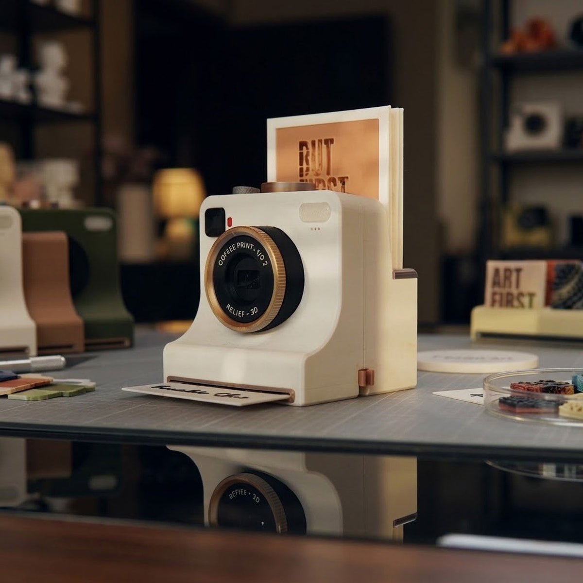 βπΈ One-Touch Latte Art Camera β 3D Coffee Stencil Printer Kit for Custom Drink Designs β¨