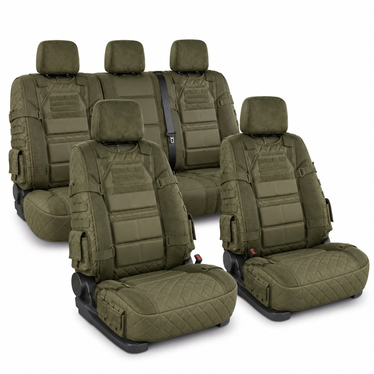 🎖️ Military‑Style Auto Seat Protectors|Universal Fit Heavy‑Duty Cushion For Long‑Drive Vehicle Owners