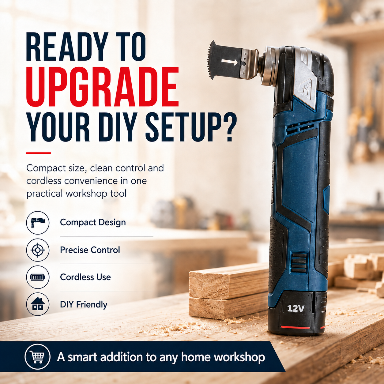 π§ 12V Cordless Precision Cutter β Compact Multi-Function DIY Detail & Plunge Cutting Tool