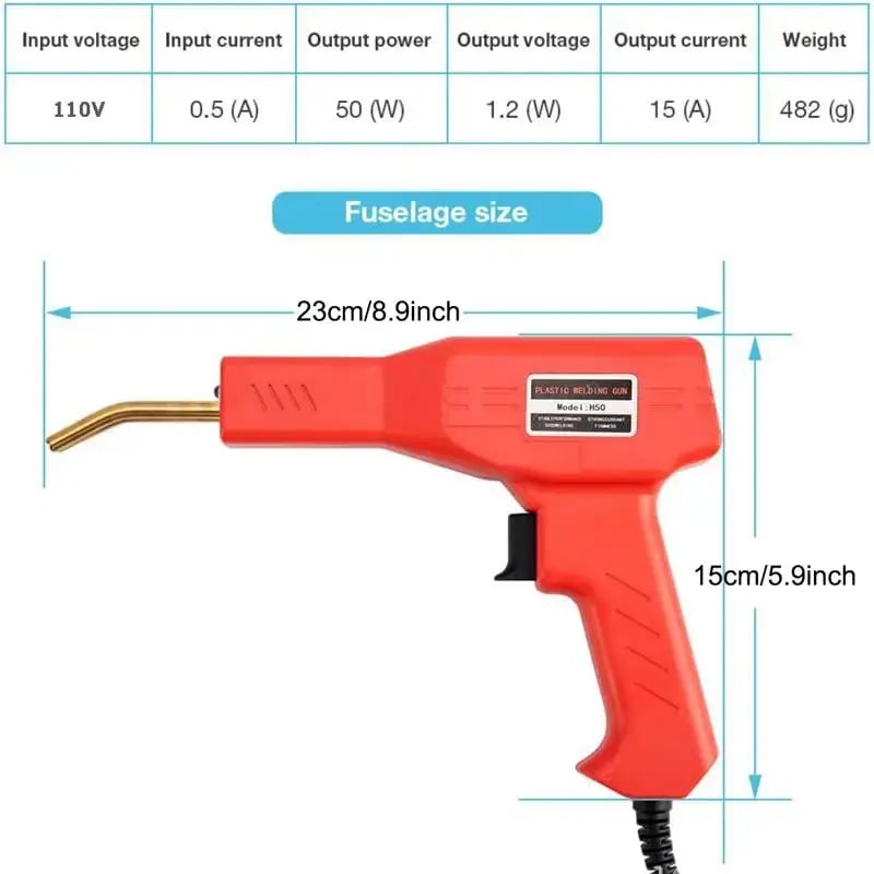 ๐ง ๐ Heavy Duty Plastic Welding Repair Kit with 200 Staples