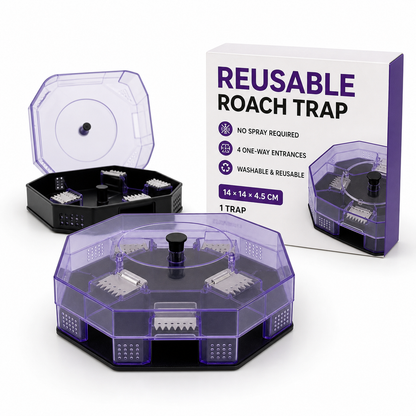 🪳 50% OFF Reusable Roach Trap – Catch Crawling Pests Without Spraying