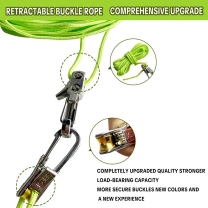 【FathersDayGift】SEESE Retractable Buckle Rope-Adjustable Ropes 2026 New Rope Roller with Accessory Cord