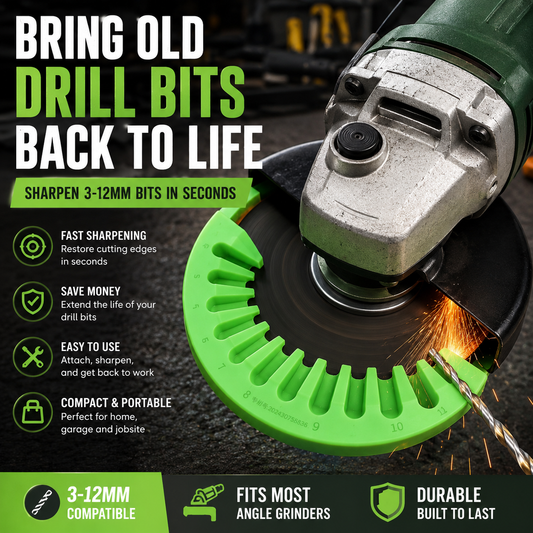 ⚡Angle Grinder Drill Bit Sharpener – 3–12mm Portable Sharpening To