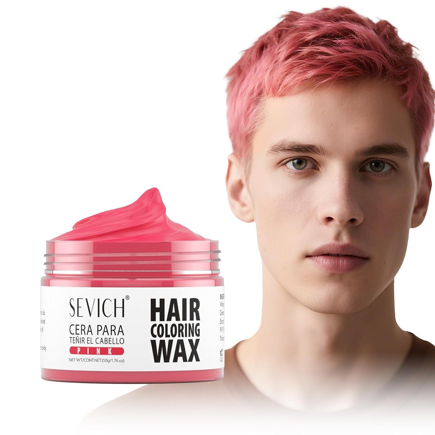 🌈 Temporary Hair Color Styling Wax | Washable Color & Strong Hold for Parties, Festivals and Cosplay