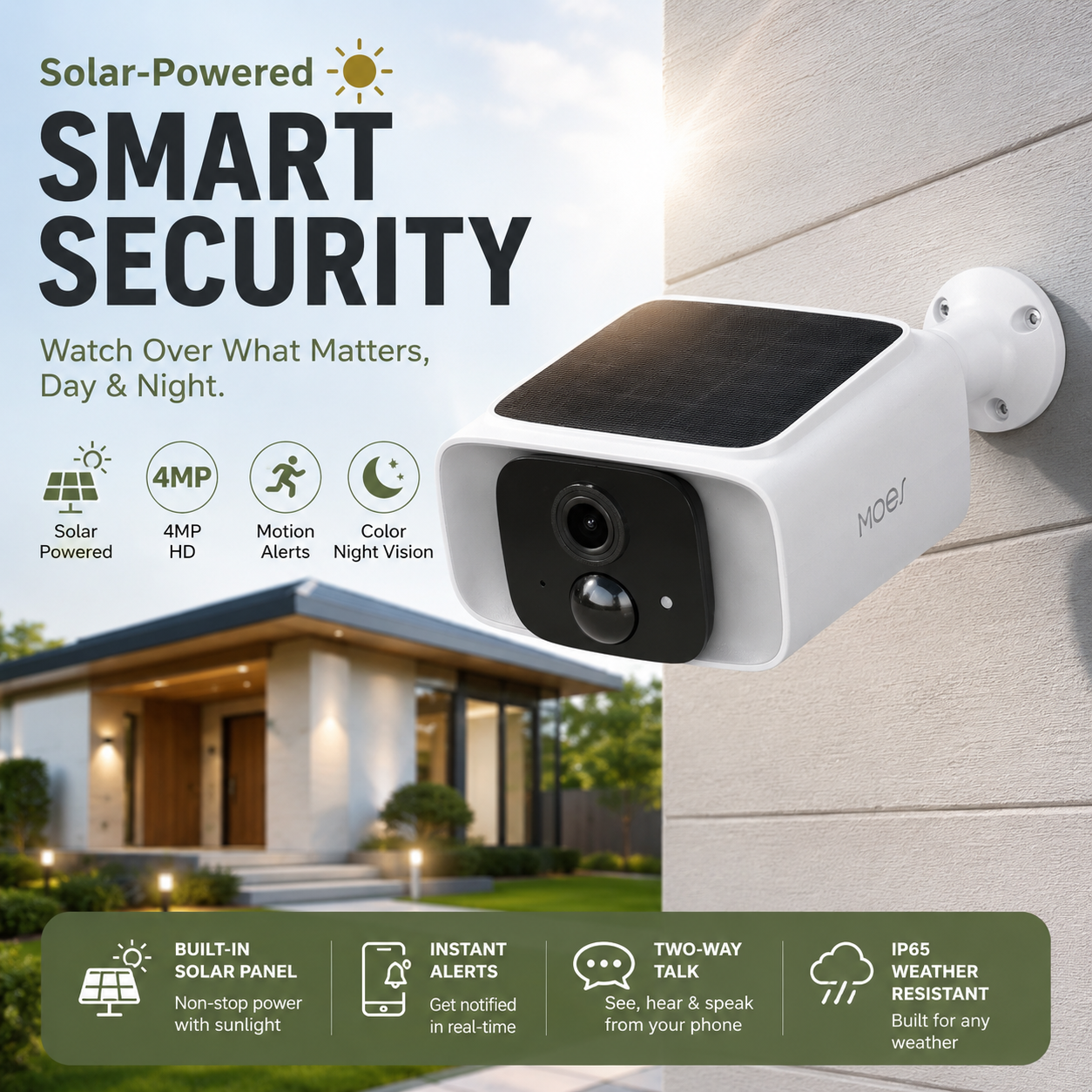 🔥 HOT SALE | 4MP Solar Security Camera – Smart Outdoor Monitoring Day & Night