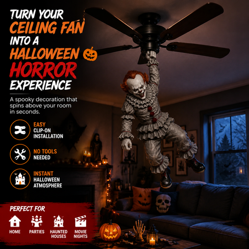 🔥 Limited Halloween Sale – Turn Your Ceiling Fan Into A Spooky Horror Decoration