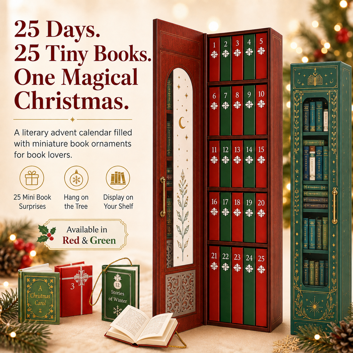 📚 25-Day Mini Book Advent Calendar – A Book Lover's Christmas Countdown