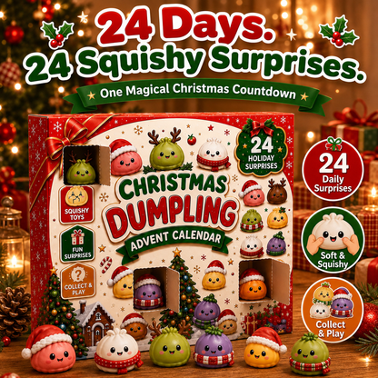 🎅 CHRISTMAS SPECIAL | 24 Days of Mini Squishies – Cute 2026 Advent Calendar with Daily Dumpling Surprises