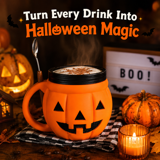 🎃 Pumpkin Ice Cream Holder – Cute Halloween Dessert Cup | Limited Edition Seasonal Mug