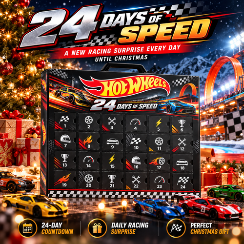 🏎️ 24-Day Racing Advent Calendar – Christmas Countdown Gift for Car Fans & Racing Lovers