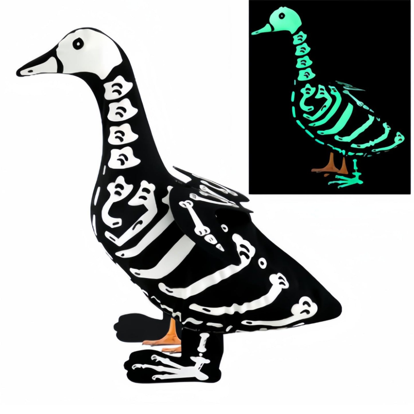 🔥 50K+ Sold | 🎃 Glowing Skeleton Goose Costume Halloween Yard Decor