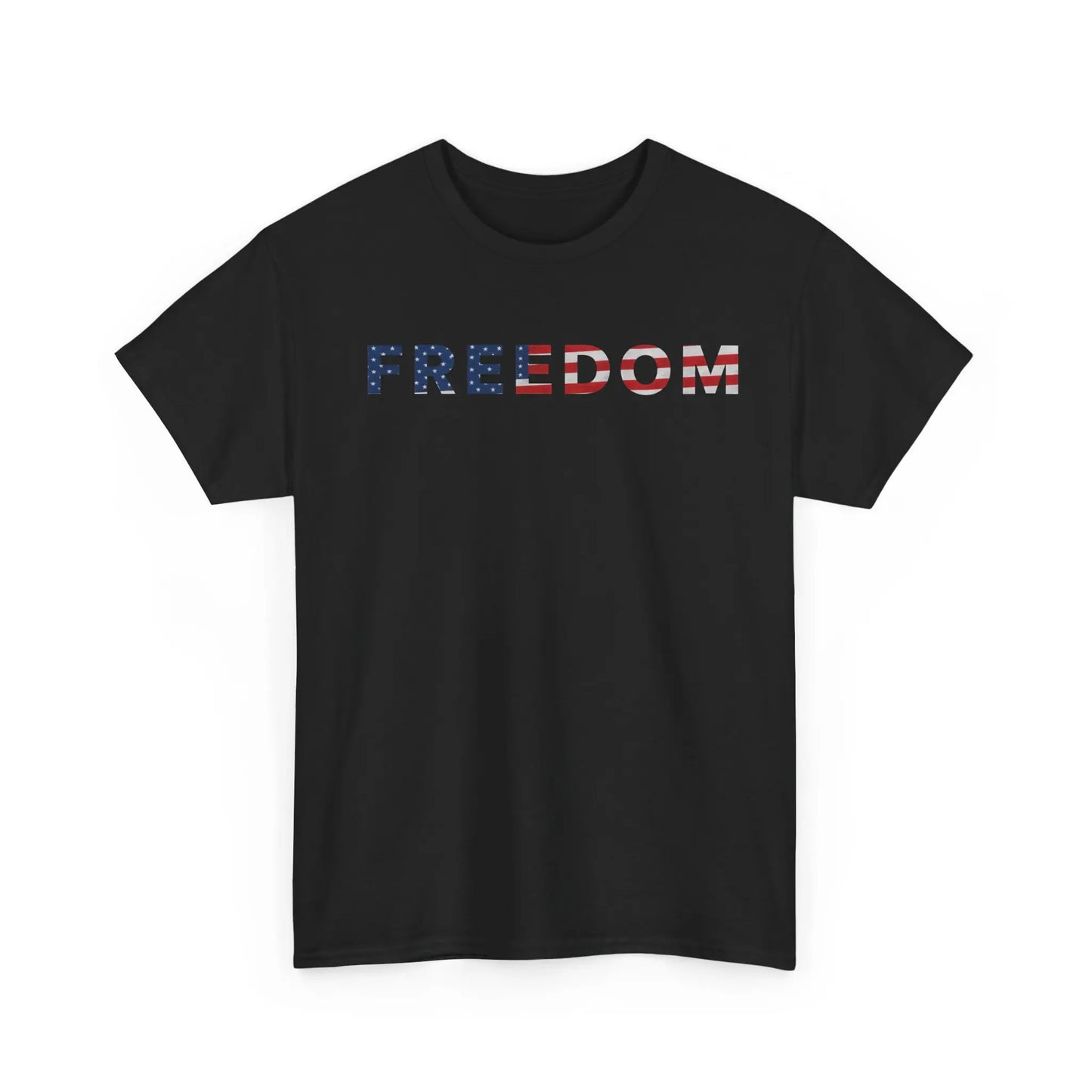 🇺🇸 Freedom Patriotic T-Shirt – Classic American Flag Cotton Tee for Men & Women