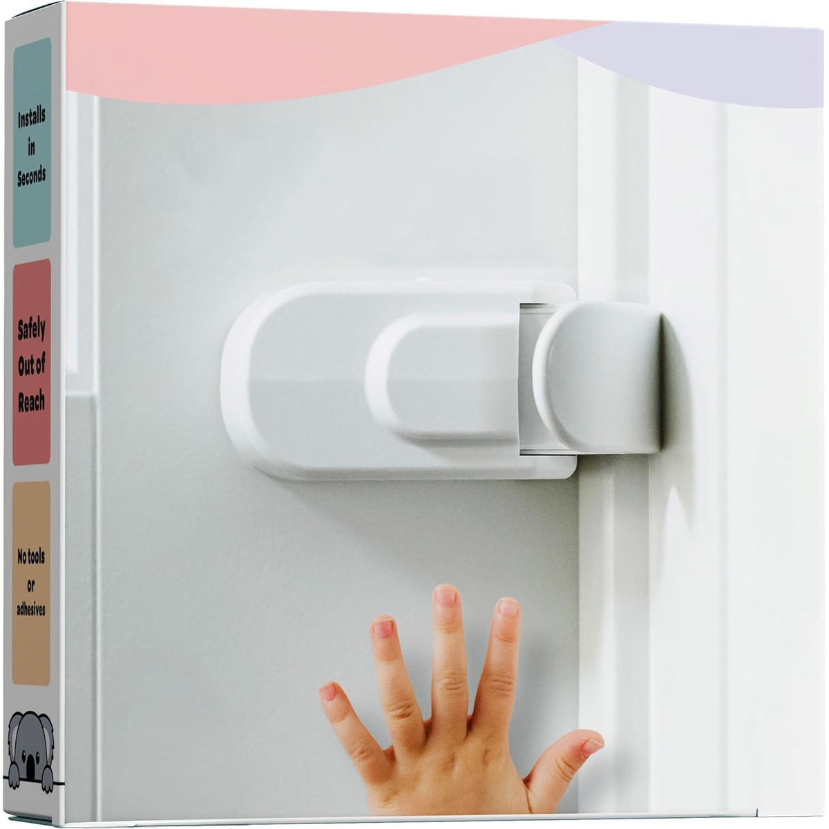 👶 TODDLER DOOR SAFETY LOCK | High-Mount Child Lock for Interior Doors with Tool-Free Installation
