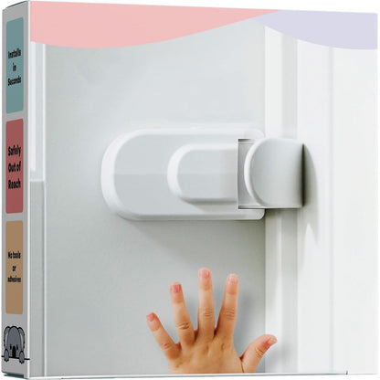 👶 TODDLER DOOR SAFETY LOCK | High-Mount Child Lock for Interior Doors with Tool-Free Installation
