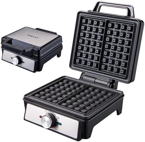 🧇 Belgian Waffle Maker | Thick Crispy Homemade Waffles With Non-Stick Plates