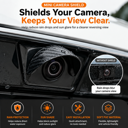 🚗 Car Backup Camera Rain Shield – Waterproof Rear View Camera Visor Cover, Anti-Rain & Sun Shade Protector (4PCS)