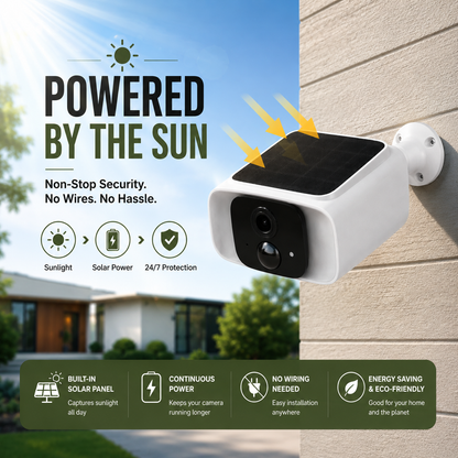 🔥 HOT SALE | 4MP Solar Security Camera – Smart Outdoor Monitoring Day & Night