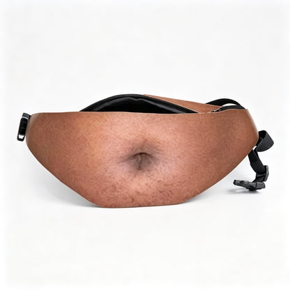 😂 HOT SALE | Funny Dad Bod Belly Fanny Pack – Fake Beer Belly Waist Bag with Real Storage for Parties & Gifts