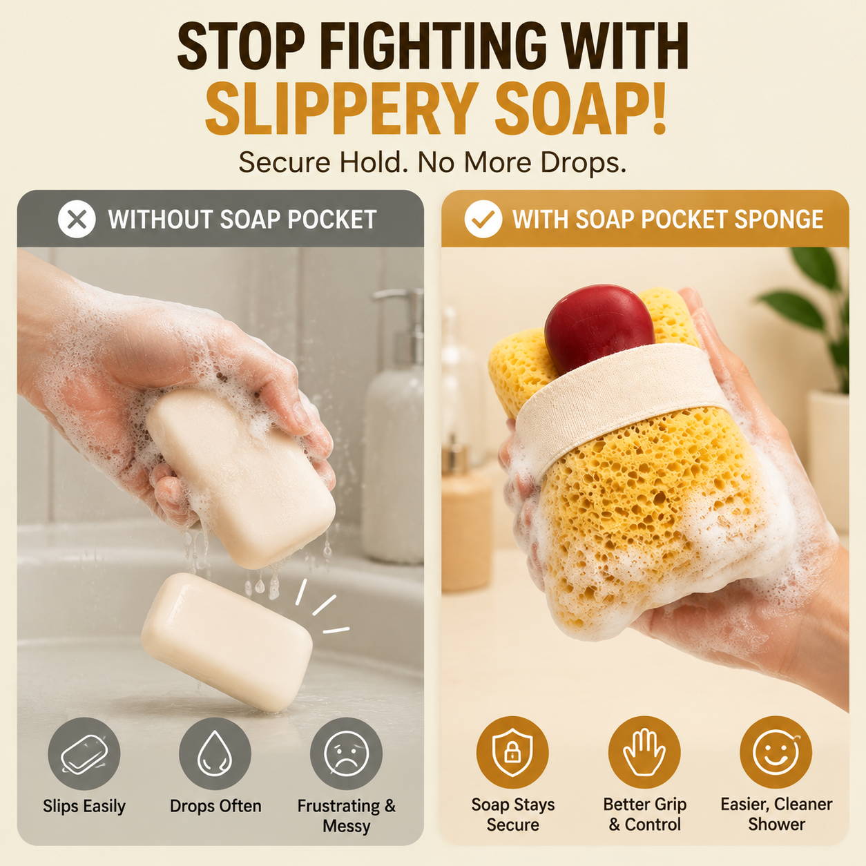 🔥 Limited Time Deal: Soft Soap Pocket Sponge – The Easy Way To Create More Shower Foam