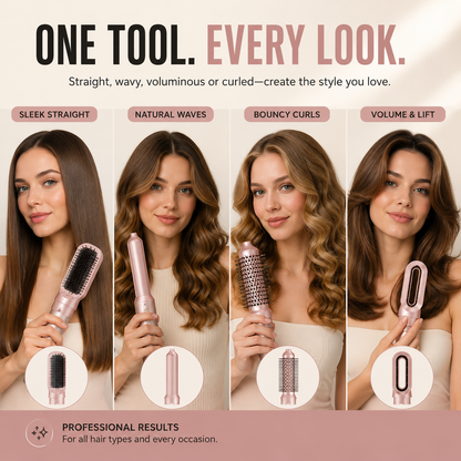 ✨ 5-in-1 Hot Air Styler – Dry, Smooth, Curl & Volumize