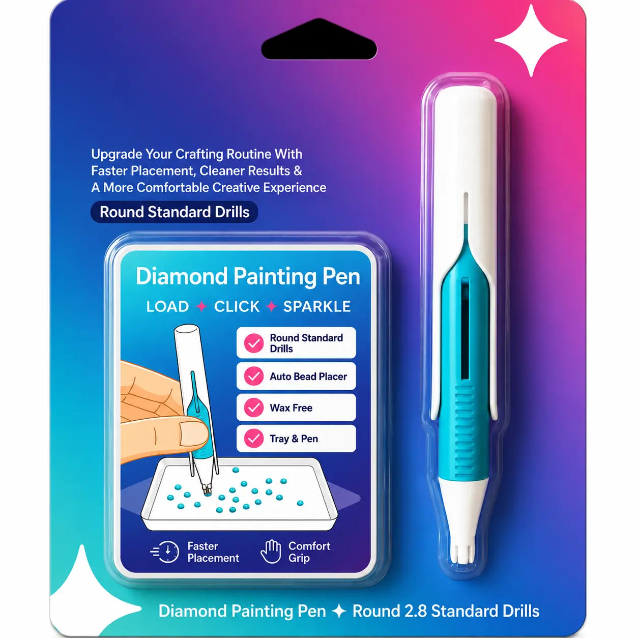 ✨ TRENDING NOW | Automatic Diamond Painting Tool – A Smarter Wax-Free Way to Place Round Drills